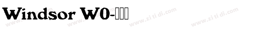 Windsor W0字体转换